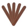 Leather Drawer Pulls in Brown with Stitching