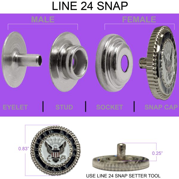 U.S. Navy Decorative Snap in Epoxy - Image 2