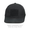 Premium Curved Bill Snapback Hat with Loop For Hook & Loop style Patches