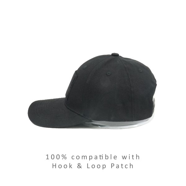 Premium Curved Bill Snapback Hat with Loop For Hook & Loop style Patches - Image 3