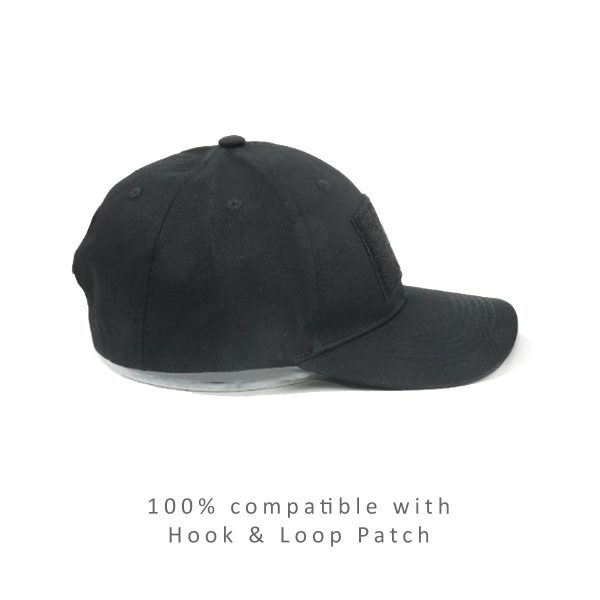 Premium Curved Bill Snapback Hat with Loop For Hook & Loop style Patches - Image 2