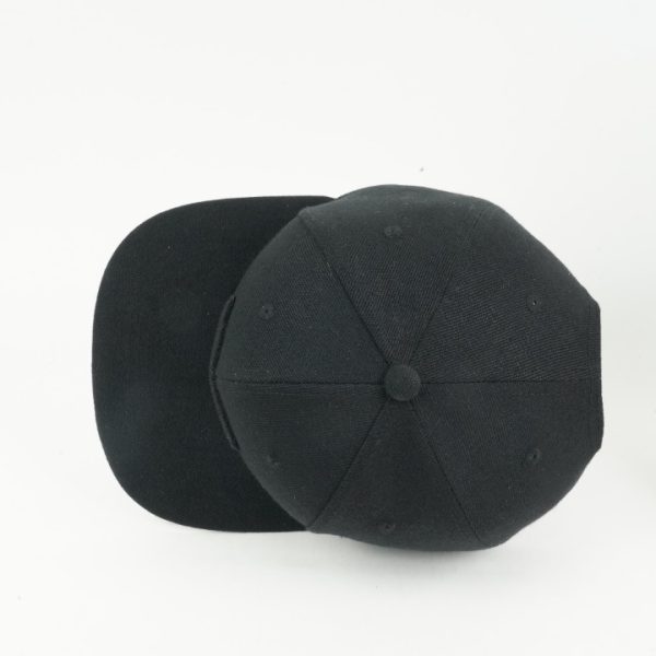 Premium Flat Bill Snapback Hat with Loop For Hook & Loop style Patches - Image 4