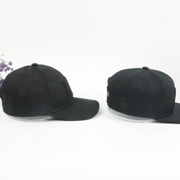 Premium Curved Bill Snapback Hat with Loop For Hook & Loop style Patches - Image 5